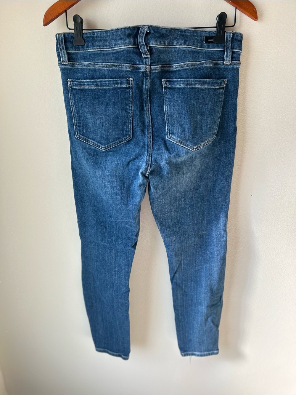 LIVERPOOL LOS ANGELES The Ankle Skinny Jeans Distressed Hem Dark Wash Size 10/30 - Picture 6 of 7